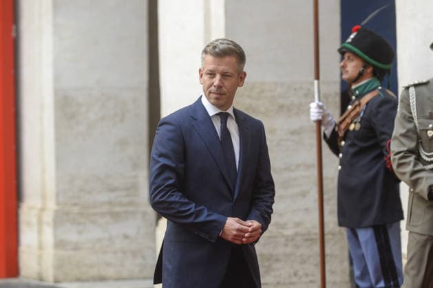 Rome, Palazzo Chigi, visit by Hungary s Prime Minister-elect, Péter Magyar.  Copyright: xSTEFANOxCAROFEIx xipa-agency.netx xFOTOGRAMMAx xSTEFANOxCAROFEIx IPA_Agency_IPA74486047