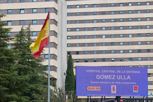 Hospital Central de La Defensa Gómez Ulla Façade of the Hospital Central de La Defensa Gómez Ulla, on May 7, 2026, in Madrid Spain 07 MAY 2026 DEFENSA GÓMEZ ULLA HOSPITAL HANTAVIRUS MADRID CRUCERO Jesús Hellí Madrid Madrid Spain  Copyright: xJesusxHellinx 7505675