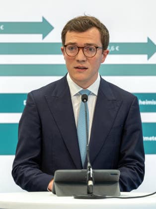 20260507 Pressekonferenz Wirtschaftsfaktoren Wald und Holz mit dem Bundesminister WIEN, OESTERREICH - MAI 7: Vorsitzender Konrad Mylius (Kooperationsplattform Forst Holz Papier) bei der Pressekonferenz - Wirtschaftsfaktoren Wald und Holz mit dem Bundesminister in der Stubenbastei am 7. Mai 2026 in Wien, Oesterreich. 260507_SEPA_10_023 Copyright: xMichaelxIndrax SEPAxMedia
