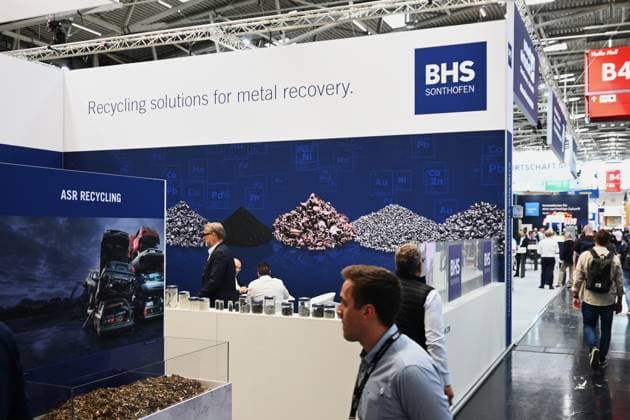 IFAT Munich 2026 is the worlds leading trade fair for water, sewage, waste and raw materials management The trade fair takes place every two years at the exhibition center in Munich Riem Photo booth BHS Sonthofen, ASR Recycling