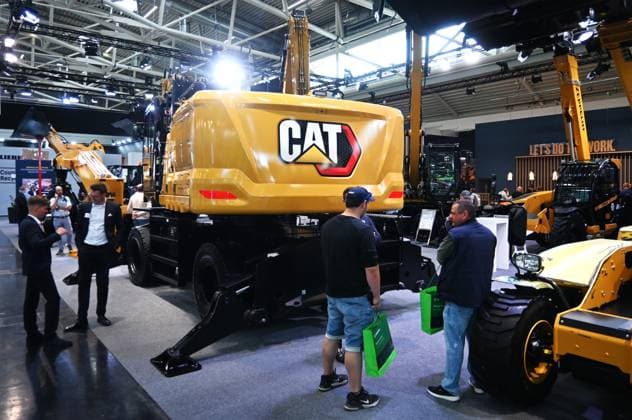 IFAT Munich 2026 is the worlds leading trade fair for water, sewage, waste and raw materials management The trade fair takes place every two years at the exhibition center in Munich Riem Photo Excavator at the Caterpillar stand, CAT Zeppelin
