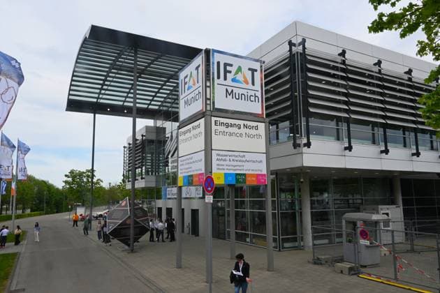 IFAT Munich 2026 is the worlds leading trade fair for water, sewage, waste and raw materials management The trade fair takes place every two years at the exhibition center in Munich Riem Photo North Entrance