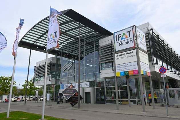 IFAT Munich 2026 is the worlds leading trade fair for water, sewage, waste and raw materials management The trade fair takes place every two years at the exhibition center in Munich Riem Photo North Entrance