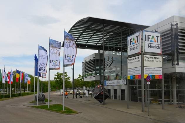 IFAT Munich 2026 is the worlds leading trade fair for water, sewage, waste and raw materials management The trade fair takes place every two years at the exhibition center in Munich Riem Photo North Entrance