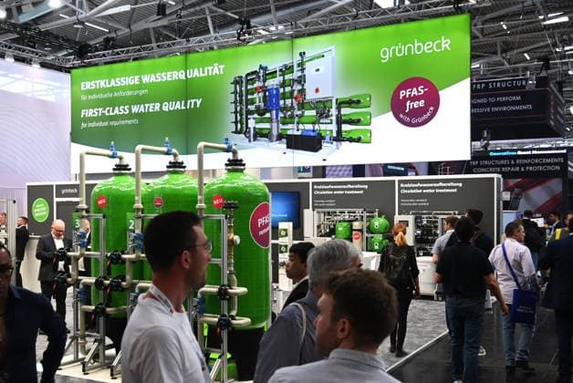 IFAT Munich 2026 is the worlds leading trade fair for water, wastewater, waste and raw materials management The trade fair takes place every two years at the exhibition center in Munich Riem Photo Grünbeck exhibition stand