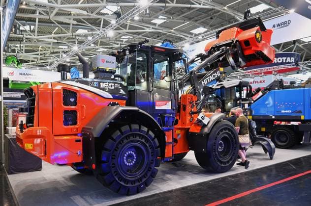 IFAT Munich 2026 is the worlds leading trade fair for water, sewage, waste and raw materials management The trade fair takes place every two years at the exhibition center in Munich Riem Photo Hitachi wheel loader