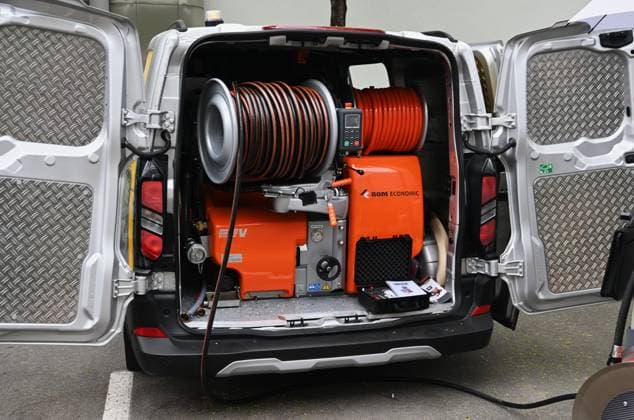 IFAT Munich 2026 is the worlds leading trade fair for water, sewage, waste and raw materials management The trade fair takes place every two years at the exhibition center in Munich Riem Photo Box van with equipment from Rom Economic The ROM EcoNomic is a compact and lightweight high-pressure pipe cleaning system from the manufacturer ROM bv