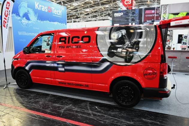 IFAT Munich 2026 is the worlds leading trade fair for water, sewage, waste and raw materials management The trade fair takes place every two years at the exhibition center in Munich Riem Photo VW Bus panel van at the Rico GmbH stand