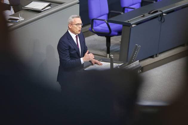 Berlin, Germany, 07 05 2026 German Bundestag 77 Bundestag session Federal Minister for Digital and State Modernization Karsten Wildberger CDU Copyright: xdtsxNachrichtenagenturx dts_118166