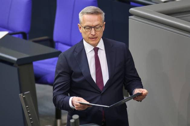 Berlin, Germany, 07 05 2026 German Bundestag 77 Bundestag session Federal Minister for Digital and State Modernization Karsten Wildberger CDU Copyright: xdtsxNachrichtenagenturx dts_118171
