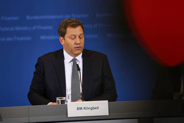 Berlin, Germany, 07 05 2026 Ministry of Finance Announcement of the results of the tax estimate for 2026 to 2030 Federal Minister of Finance Lars Klingbeil SPD Copyright: xdtsxNachrichtenagenturx dts_118190