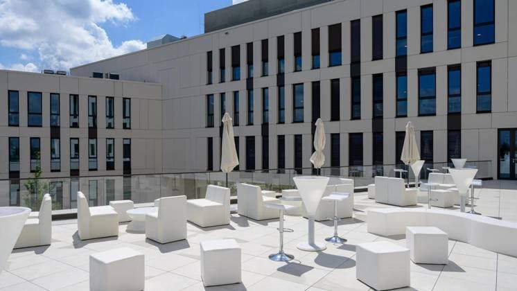 Essen Atlas Copco inaugurates new building FOR EDITORIAL PURPOSES ONLY EDITORIAL USE ONLY p Official inauguration of the new Atlas Copco Group building on Thursday, May 7, 2026, at Wetterschacht in Essen Copyright UwexErnst Copyright: UwexErnst doc85qr6n2e9adf2i3vn1 ,EDITORIAL USE ONLY Copyright: UwexErnst