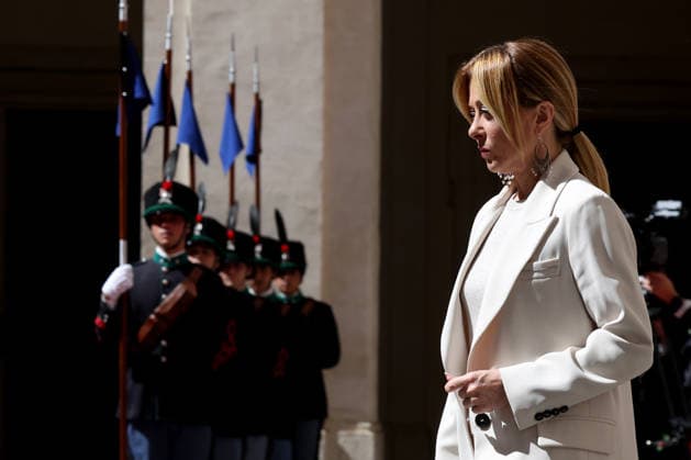 Rome, May 7, 2026: Prime Minister Giorgia Meloni welcomes Polish Prime Minister Donald Tusk to Palazzo Chigi for an institutional meeting dedicated to the main European issues and cooperation between Italy and Poland.  Copyright: xmarcoxiacobuccix xipa-agency.netx xmarcoxiacobuccix IPA_Agency_IPA74490220