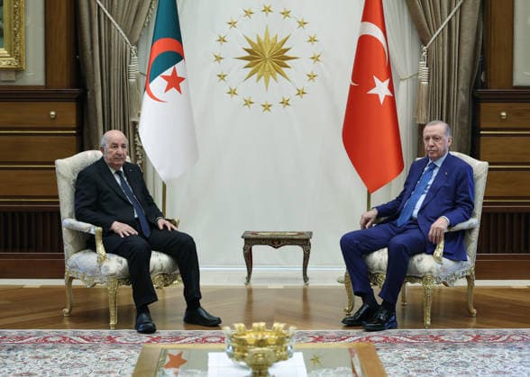 Turkish President Erdogan - Algerian President Tebboune meeting in Ankara ANKARA, TURKIYE - MAY 07: (----EDITORIAL USE ONLY - MANDATORY CREDIT - TURKISH PRESIDENCY MUSTAFA KAMACI HANDOUT - NO MARKETING NO ADVERTISING CAMPAIGNS - DISTRIBUTED AS A SERVICE TO CLIENTS----) Turkish President Recep Tayyip Erdogan (R) meets with Algerian President Abdelmadjid Tebboune (L) at the Presidential Complex in Ankara, Turkiye on May 07, 2026. Turkish Presidency Mustafa Kamaci Handout Anadolu Ankara Turkey. Editorial use only. Please get in touch for any other usage.  Copyright: x2026xAnadoluxTurkishxPresidencyx xMustafaxKamacix xHandoutx