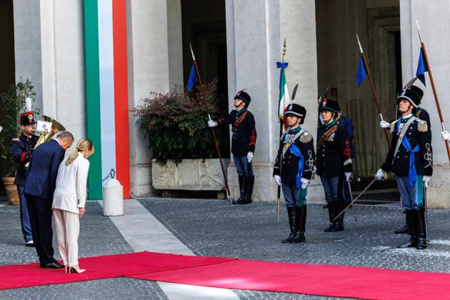 May 7, 2026, Rome, Italia, Italy: Prime Minister Giorgia Meloni during the meeting with the President of the Republic of Poland, Donald Tusk, at Palazzo Chigi, Rome, 07 05 2026 Rome Italy  - ZUMAa289 20260507_zia_a289_256 Copyright: xFrancescoxFotiax xAgfx