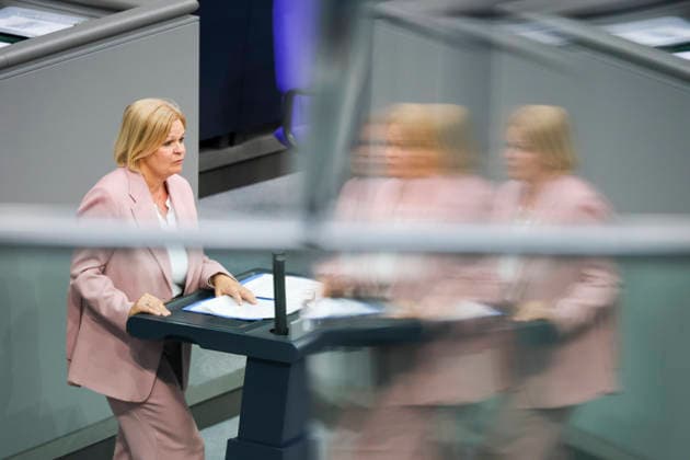 Nancy Faeser, SPD, during the session in the German Bundestag on 07 05,26 in Berlin Photo by Mauersberger imago Session in the German Bundestag