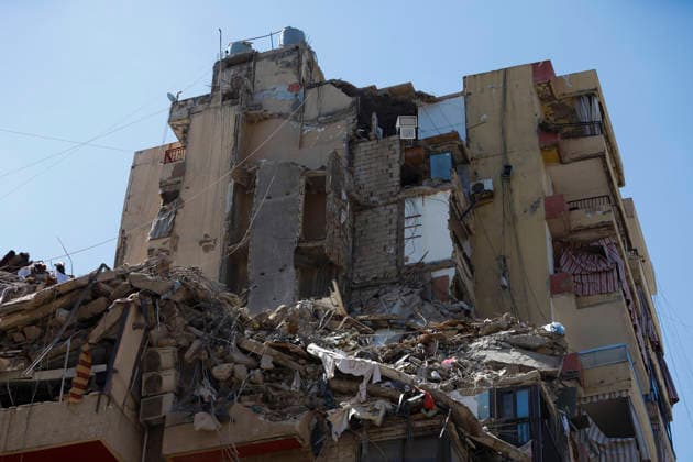 May 7, 2026, Beirut, Beirut, lebanon: Israeli warplanes struck a residential building in Haret Hreik, in BeirutÃ¢â‚¬â ¢s southern suburb, marking the first such attack since a temporary ceasefire was announced in mid-April. Rescue and emergency teams continued searching for survivors and removing rubble following the strike. Israel said the attack killed a commander of HezbollahÃ¢â‚¬â ¢s elite Radwan force. Beirut lebanon - ZUMAb339 20260507_znp_b339_002 Copyright: xAbdulxKaderxAlxBayx