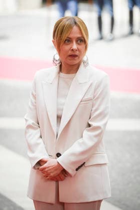Italy, Rome, 7 May, 2026 - Chigi Palace, italian Prime Minister Giorgia Meloni receives Abdul Hamid Mohammed Dbeibeh, Prime Minister of the Libyan Government of National Unity Italy, Rome, 7 May, 2026: Chigi Palace, italian Prime Minister Giorgia Meloni receives Abdul Hamid Mohammed Dbeibeh, Prime Minister of the Libyan Government of National Unity. In the photo Giorgia Meloni, Credit:Stefano Carofei Agenzia Sintesi Avalon Italy, Rome  Copyright: xStefanoxCarofeix xAgenziaxSintesix xAvalonx 1097149416