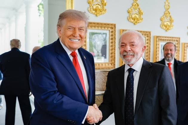 US President Trump meets with Brazilian President Lula da Silva at the White House WASHINGTON, D.C., UNITED STATES - MAY 7: (----EDITORIAL USE ONLY - MANDATORY CREDIT - BRAZILIAN GOVERNMENT RICARDO STUCKERT HANDOUT - NO MARKETING NO ADVERTISING CAMPAIGNS - DISTRIBUTED AS A SERVICE TO CLIENTS----) Brazilian President Luiz Inacio Lula da Silva (R) meets with U.S. President Donald Trump (L) at the White House in Washington, D.C., United States on May 7, 2026. Brazilian Government Ricardo Stuckert Handout Anadolu Washington DC United States. Editorial use only. Please get in touch for any other usage.  Copyright: x2026xAnadoluxBrazilianxGovernmentx xRicardoxStuckertx xHandoutx