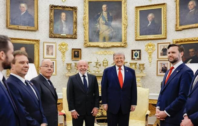 US President Trump meets with Brazilian President Lula da Silva at the White House WASHINGTON, D.C., UNITED STATES - MAY 7: (----EDITORIAL USE ONLY - MANDATORY CREDIT - BRAZILIAN GOVERNMENT RICARDO STUCKERT HANDOUT - NO MARKETING NO ADVERTISING CAMPAIGNS - DISTRIBUTED AS A SERVICE TO CLIENTS----) Brazilian President Luiz Inacio Lula da Silva (C - L) meets with U.S. President Donald Trump (C - R) at the White House in Washington, D.C., United States on May 7, 2026. Brazilian Government Ricardo Stuckert Handout Anadolu Washington DC United States. Editorial use only. Please get in touch for any other usage.  Copyright: x2026xAnadoluxBrazilianxGovernmentx xRicardoxStuckertx xHandoutx