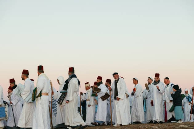Samaritans Mark Passover Gerizim West Bank Samaritans take part in a pilgrimage on Mount Gerizim near Nablus in the West Bank on May 7, 2026, marking the seventh day of Passover according to the Samaritan calendar. Mount Gerizim is the holiest site in Samaritan tradition, and community members ascend it during major religious festivals. Nablus West Bank Palestinian Territories Copyright: xSimonxBenix