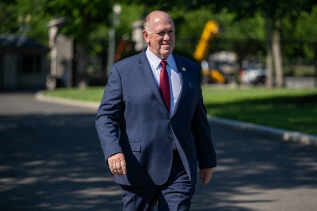 Tom Homan, White House border czar, walks outside the White House in Washington, DC, on Thursday, May 7, 2026. New York s push to limit state cooperation with federal immigration authorities will trigger a surge in enforcement activity, with more agents deployed into communities and an increase in arrests beyond initial targets, Homan said earlier this week.  WAX20260507204 DanielxHeuer