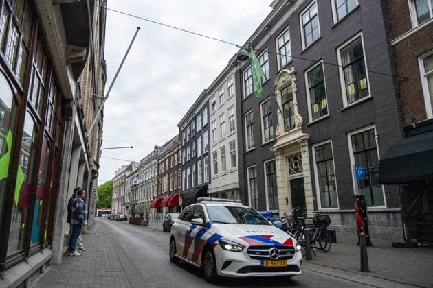 THE HAGUE - An explosion occurred at the D66 party headquarters. The building on Lange Houtstraat in The Hague city center was damaged as a result. LINA SELG ANP netherlands out - belgium out  Copyright: xx x557755149x originalFilename: 557755149.jpg