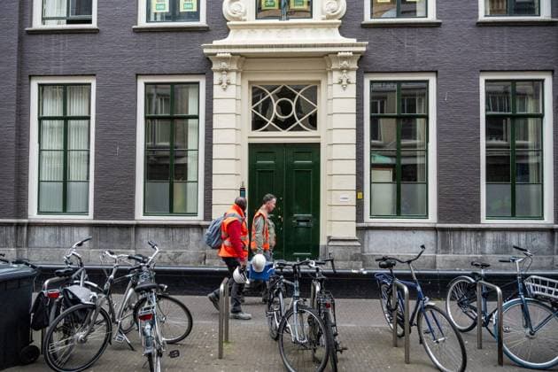 THE HAGUE - An explosion occurred at the D66 party headquarters. The building on Lange Houtstraat in The Hague city center was damaged as a result. LINA SELG ANP netherlands out - belgium out  Copyright: xx x557755153x originalFilename: 557755153.jpg
