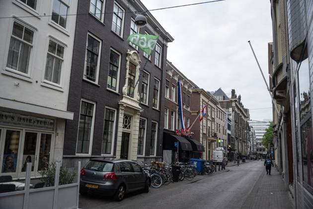THE HAGUE - An explosion occurred at the D66 party headquarters. The building on Lange Houtstraat in The Hague city center was damaged as a result. LINA SELG ANP netherlands out - belgium out  Copyright: xx x557755369x originalFilename: 557755369.jpg