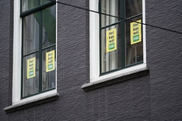 THE HAGUE - An explosion occurred at the D66 party headquarters. The building on Lange Houtstraat in The Hague city center was damaged as a result. LINA SELG ANP netherlands out - belgium out  Copyright: xx x557755393x originalFilename: 557755393.jpg