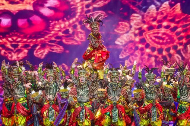 Southeast Asian leaders gather at Opening Ceremony of ASEAN Summit and Related Meetings 2026 CEBU, PHILIPPINES - MAY 8: Dancers perform Philippine-originated traditional dance during the official opening ceremony of the 48th ASEAN Summit and Related Meetings, in Cebu, Philippines, on May 8, 2026. Top leaders of ASEAN member states from across Southeast Asia gather to discuss key international and regional issues, including conflict in the Middle East, trade and economic development, fuel and energy crisis, and South China Sea territorial disputes. The summit comes just a few days ahead of a meeting between United States President Donald Trump and Chinese President Xi Jinping, which will take place in mid-May. Daniel Ceng Anadolu Cebu Phil  Copyright: x2026xAnadoluxDanielxCengx