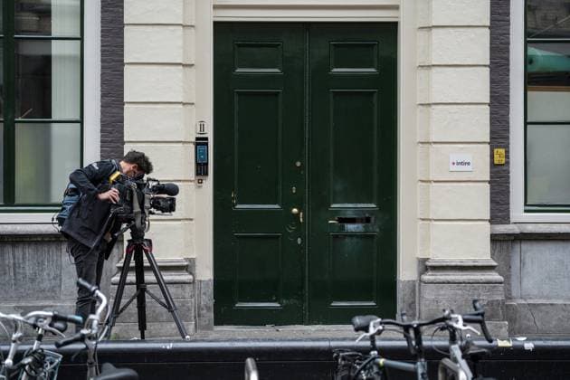 THE HAGUE - An explosion occurred at the D66 party headquarters. The building on Lange Houtstraat in The Hague city center was damaged as a result. LINA SELG ANP netherlands out - belgium out  Copyright: xx x557756685x originalFilename: 557756685.jpg
