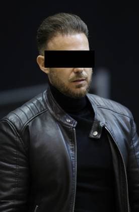 The accused Paolo Falzone arrives for the trial of P. and A. Falzone, at the Court of Appeal of Mons, on Friday 08 May 2026. The trial of the two men concerns the 2022 tragedy in Strepy-Bracquegnies, where a car plowed into a carnival parade around 5:00. Six people died at the scene, and a seventh months later in the hospital. P. Falzone is charged with seven murder and 81 attempted murder. A. Falzone with failure to render aid to a person in danger.  VIRGINIExLEFOUR 173221754
