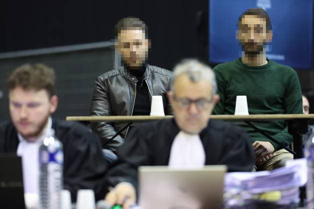 Accused Paolo Falzone and Antonino Falzone pictured during and the trial of P. and A. Falzone, at the Court of Appeal of Mons, on Friday 08 May 2026. The trial of the two men concerns the 2022 tragedy in Strepy-Bracquegnies, where a car plowed into a carnival parade around 5:00. Six people died at the scene, and a seventh months later in the hospital. P. Falzone is charged with seven murder and 81 attempted murder. A. Falzone with failure to render aid to a person in danger.  VIRGINIExLEFOUR 173222364