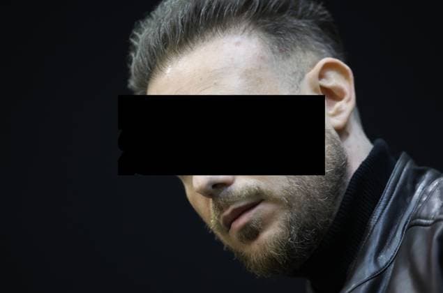 Accused Paolo Falzone pictured during and the trial of P. and A. Falzone, at the Court of Appeal of Mons, on Friday 08 May 2026. The trial of the two men concerns the 2022 tragedy in Strepy-Bracquegnies, where a car plowed into a carnival parade around 5:00. Six people died at the scene, and a seventh months later in the hospital. P. Falzone is charged with seven murder and 81 attempted murder. A. Falzone with failure to render aid to a person in danger.  VIRGINIExLEFOUR 173222365