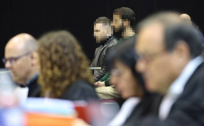Accused Paolo Falzone and Antonino Falzone pictured during and the trial of P. and A. Falzone, at the Court of Appeal of Mons, on Friday 08 May 2026. The trial of the two men concerns the 2022 tragedy in Strepy-Bracquegnies, where a car plowed into a carnival parade around 5:00. Six people died at the scene, and a seventh months later in the hospital. P. Falzone is charged with seven murder and 81 attempted murder. A. Falzone with failure to render aid to a person in danger.  VIRGINIExLEFOUR 173222370