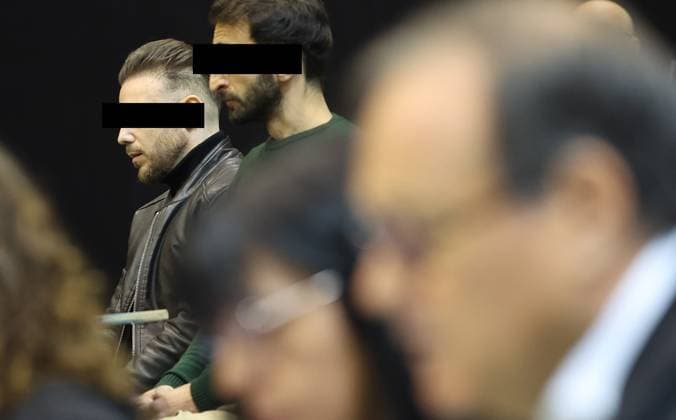 Accused Paolo Falzone and Antonino Falzone pictured during and the trial of P. and A. Falzone, at the Court of Appeal of Mons, on Friday 08 May 2026. The trial of the two men concerns the 2022 tragedy in Strepy-Bracquegnies, where a car plowed into a carnival parade around 5:00. Six people died at the scene, and a seventh months later in the hospital. P. Falzone is charged with seven murder and 81 attempted murder. A. Falzone with failure to render aid to a person in danger.  VIRGINIExLEFOUR 173222375