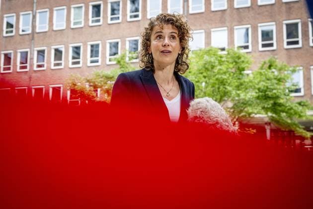 THE HAGUE - Sophie Hermans, Minister of Health, Welfare and Sport, speaks to the press ahead of the first weekly cabinet meeting after the May recess at the Ministry of General Affairs. ROBIN UTRECHT ANP netherlands out - belgium out  Copyright: xx x557761196x originalFilename: 557761196.jpg