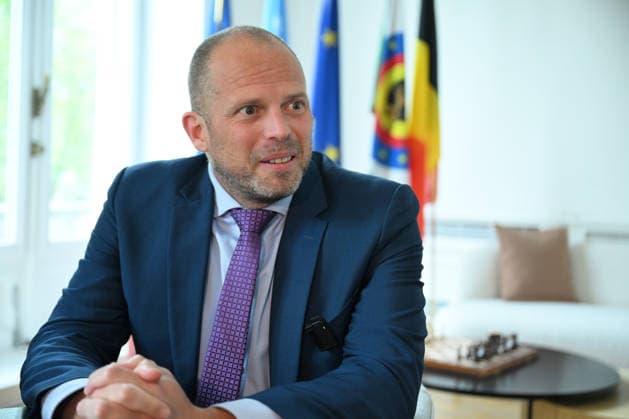 Belgium Defense Minister Theo Francken BRUSSELS, BELGIUM - MAY 06: Belgium Defense Minister Theo Francken is seen during an exclusive interview ahead of the economic mission visit from Belgium to Turkiye on May 06, 2026 in Brussels, Belgium. Dursun Aydemir Anadolu Brussels Belgium. Editorial use only. Please get in touch for any other usage.  Copyright: x2026xAnadoluxDursunxAydemirx