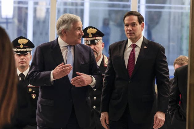 Marco Rubio - Antonio Tajani meeting in Rome ROME, ITALY, MAY 08: Italy’s Foreign minister Antonio Tajani (L) welcomes U.S. Secretary of State Marco Rubio (R) at the Farnesina, Italian Foreign ministry headquarters, in Rome, Italy, on May 08, 2026. Riccardo De Luca Anadolu Rome Italy. Editorial use only. Please get in touch for any other usage.  Copyright: x2026xAnadoluxRiccardoxDexLucax