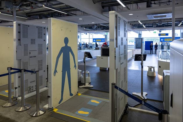 Opening of the new CT control point at Nuremberg Airport, Nuremberg, 08 05 2026 Body scanner and control area at the new CT control point at Nuremberg Airport The facility is part of the modernized passenger control with new scanner technology for hand luggage and passenger control Nuremberg Bavaria Germany 20260508-286A6863-M4000