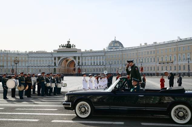 Russia Regions WWII Victory Day Parade 9160283 09.05.2026 Russian servicemen prepare for a military parade on Victory Day, marking the 81st anniversary of the victory over Nazi Germany in World War Two, in St. Petersburg, Russia. Alexei Danichev Sputnik St. Petersburg Russia  Copyright: xAlexeixDanichevx