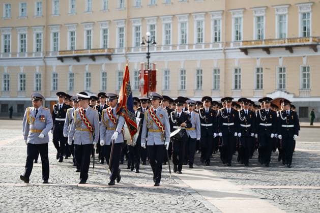 Russia Regions WWII Victory Day Parade 9160291 09.05.2026 Russian servicemen prepare for a military parade on Victory Day, marking the 81st anniversary of the victory over Nazi Germany in World War Two, in St. Petersburg, Russia. Alexei Danichev Sputnik St. Petersburg Russia  Copyright: xAlexeixDanichevx