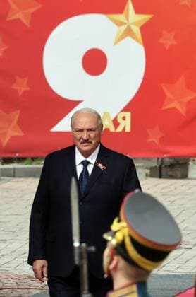 Russia WWII Victory Day Parade Foreign Delegations 9160357 09.05.2026 Belarusian President Alexander Lukashenko arrives to attend celebrations on Victory Day, marking the 81st anniversary of the victory over Nazi Germany in World War Two, at the Kremlin in Moscow, Russia. Sergei Karpukhin Sputnik Moscow Russia  Copyright: xSergeixKarpukhinx