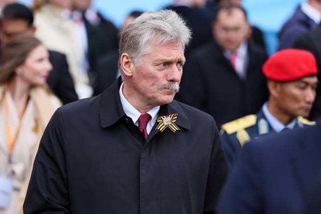 RUSSIA, MOSCOW - MAY 9, 2026: Dmitry Peskov, Press Secretary of the President of Russia, attends a military parade in Red Square on Victory Day to mark 81 years since the victory of the Soviet Union over Nazi Germany in the Great Patriotic War, Eastern Front of World War II. Alexander Shcherbak TASS  92220071