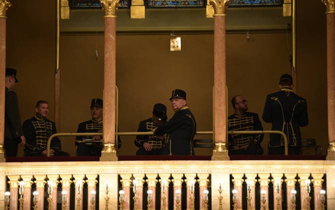Lawmakers attend the inaugural session of the Hungarian Parliament BUDAPEST, HUNGARY - MAY 9: Members of the national guard band get ready as Magyar and his party members arrive to the parliament as lawmakers get ready to attend the inaugural session of the Hungarian Parliament, where Peter Magyar is set to be elected as the country s new prime minister, in Budapest, Hungary on 9 May 2026. Magyar Peter s center-right Tisza party secured a decisive victory in the April 12 elections, winning 141 of the 199 parliamentary seats. Robert Nemeti Anadolu Budapest Hungary. Editorial use only. Please get in touch for any other usage.  Copyright: x2026xAnadoluxRobertxNemetix