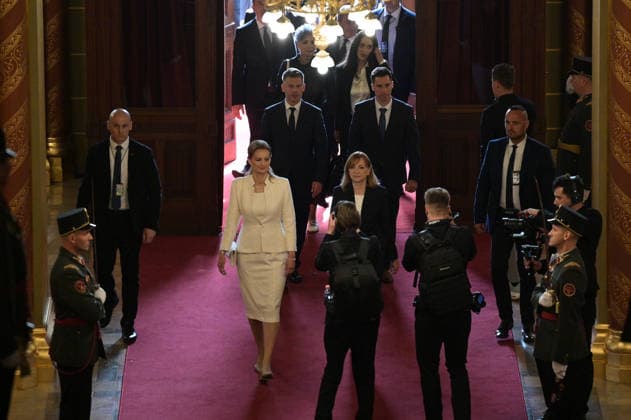 Lawmakers attend the inaugural session of the Hungarian Parliament BUDAPEST, HUNGARY - MAY 9: Peter Magyar and his party members arrive to the parliament as lawmakers get ready to attend the inaugural session of the Hungarian Parliament, where Peter Magyar is set to be elected as the country s new prime minister, in Budapest, Hungary on 9 May 2026. Magyar Peter s center-right Tisza party secured a decisive victory in the April 12 elections, winning 141 of the 199 parliamentary seats. Robert Nemeti Anadolu Budapest Hungary. Editorial use only. Please get in touch for any other usage.  Copyright: x2026xAnadoluxRobertxNemetix