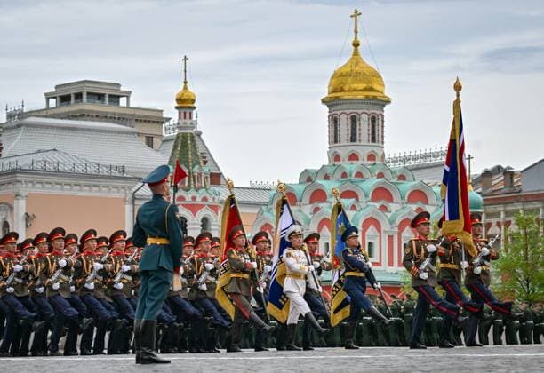 Russia WWII Victory Day Parade 9160751 09.05.2026 North Korean servicemen take part in a military parade on Victory Day, marking the 81st anniversary of the victory over Nazi Germany in World War Two, in Red Square, in Moscow, Russia. Yuri Kochetkov Sputnik Moscow Russia  Copyright: xYurixKochetkovx