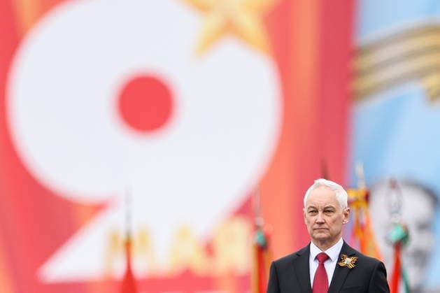 RUSSIA, MOSCOW - MAY 9, 2026: Andrei Belousov, Defence Minister of Russia, takes part in a military parade in Red Square on Victory Day to mark 81 years since the victory of the Soviet Union over Nazi Germany in the Great Patriotic War, Eastern Front of World War II. Alexander Shcherbak TASS  92221076