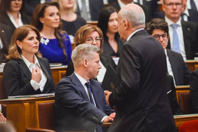 Lawmakers attend the inaugural session of the Hungarian Parliament BUDAPEST, HUNGARY - MAY 9: Peter Magyar, coming Prime Minsiter of Hungary sits inside the parliament as lawmakers attend the inaugural session of the Hungarian Parliament, where Peter Magyar is set to be elected as the country’s new prime minister, in Budapest, Hungary on 9 May 2026. Magyar Peter’s center-right Tisza party secured a decisive victory in the April 12 elections, winning 141 of the 199 parliamentary seats. Robert Nemeti Anadolu Budapest Hungary. Editorial use only. Please get in touch for any other usage.  Copyright: x2026xAnadoluxRobertxNemetix